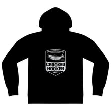 Load image into Gallery viewer, Crooked Hooker Salmon Badge Zip Hoodie