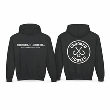 Load image into Gallery viewer, Crooked Hooker Classic Hooded Sweatshirt, Youth
