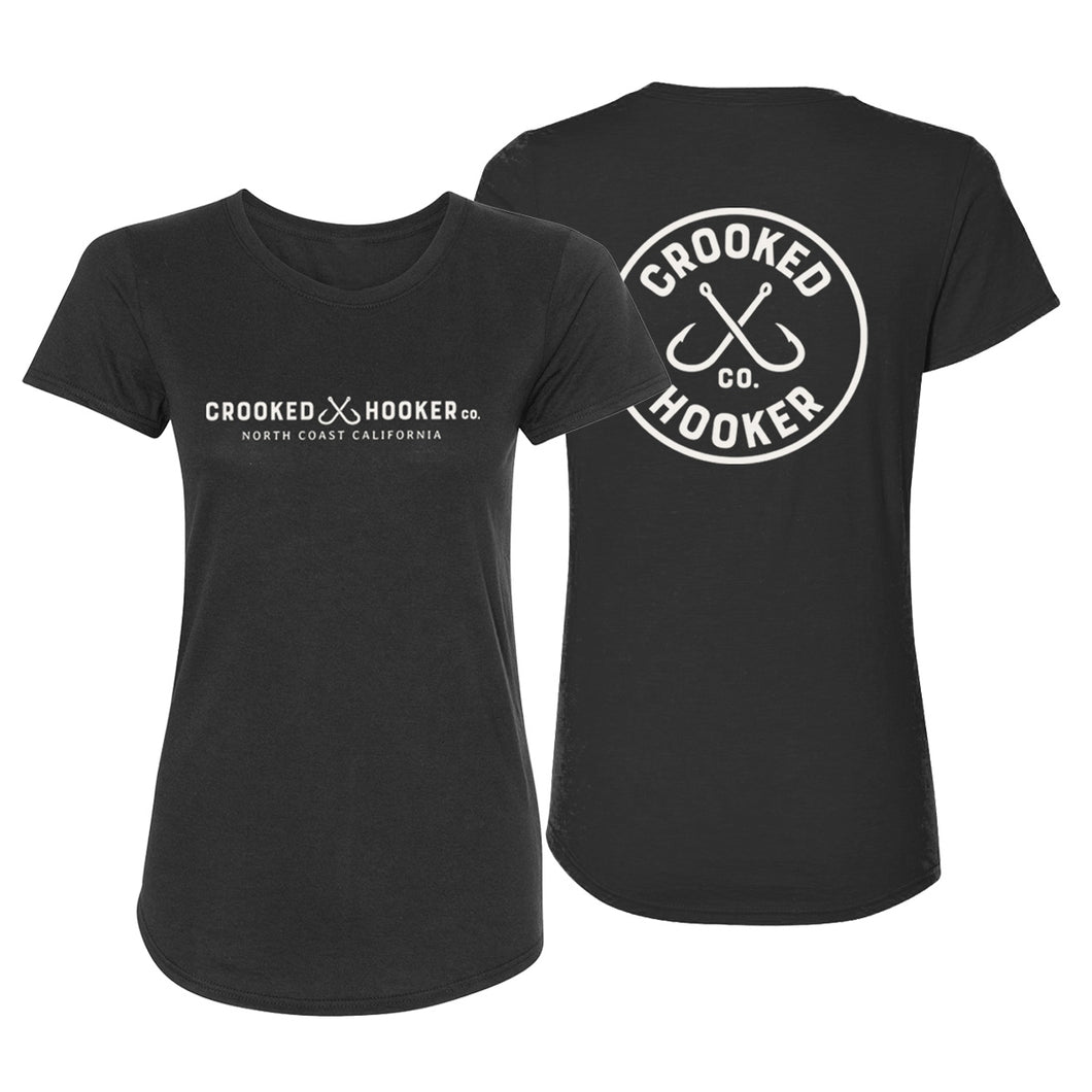 Crooked Hooker Classic Ladies Triblend