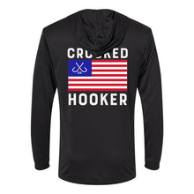 Load image into Gallery viewer, Patriot Long Sleeve Hooded UV Protection Shirt
