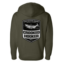 Load image into Gallery viewer, Salmon Badge Premium Hoodie
